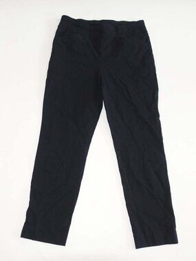 Chico's Women's Perfect Stretch Pull On Ankle Pants Size 1.5 / 10 Black